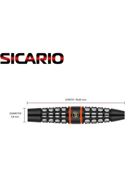 Sicario Onyx %90 Tungsten 21GR Çelik Uçlu Dart Oku
