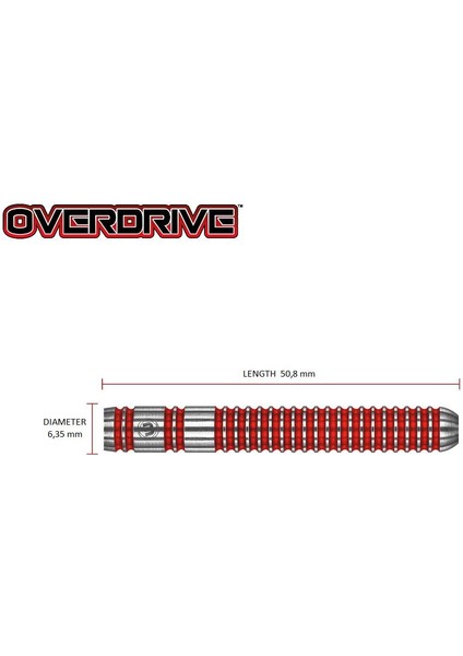 Overdrive %90 Tungsten 22 gr Dart Oku