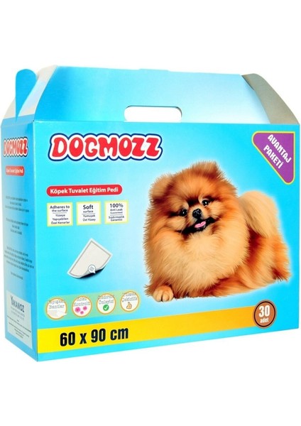 Premium Köpek Tuvalet Çiş Eğitim Pedi Yapışkan Bantlı 60X90 cm 30LU Paket x 2 Adet