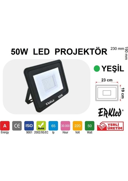 Erk LED 50W Gün Işığı Ledli Projektör fiyatları