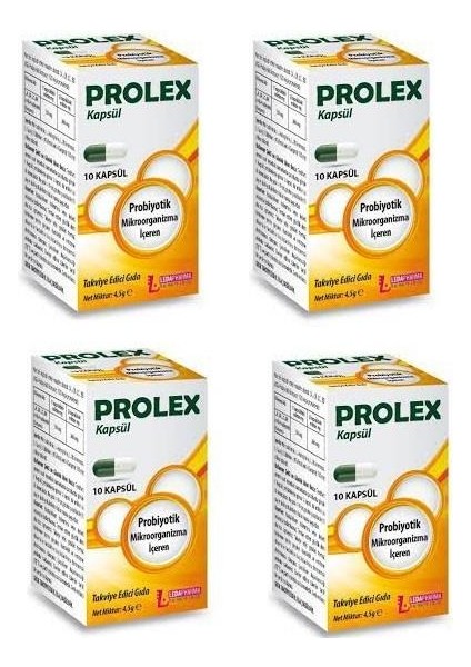 Probiyotik Ledapharma Prolex 10 Kapsül 4 Adet