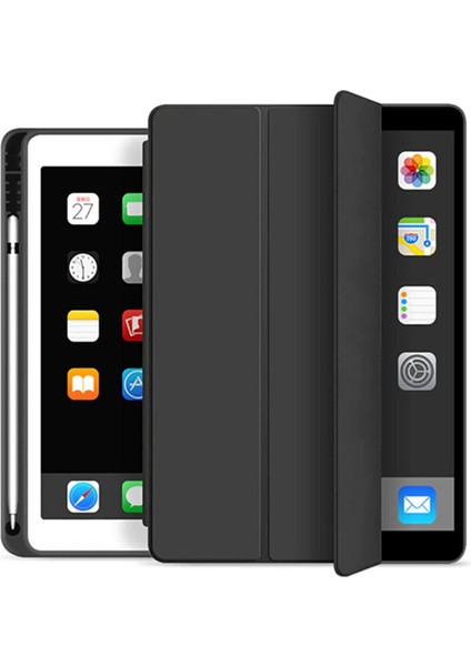 Apple iPad 7. Nesil 10.2 Inch Uyumlu Premium Smart 360 Kalem Yuvalı Kapaklı Kılıf