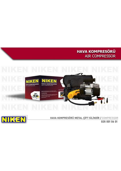 Çift Silindirli Çakmaklık Girişli 150 Psi Profesyonel Hava Kompresörü Çantalı