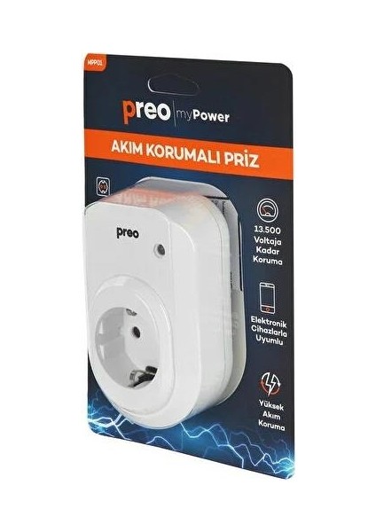 My Power MPP01 Tekli Akım Korumalı Priz