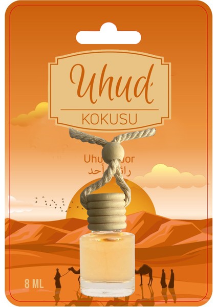 Uhud Kokusu 8 ml Araba Kokusu Cam Şişe