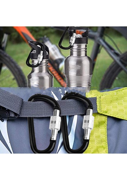 Carabiner Klipler Yürüyüş Kamp Anahtarlık D-Ring Snap Kanca Kilit Aksesuarları modelleri