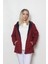 Kadın Bordo Içi Polar Mont 1