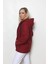 Kadın Bordo Içi Polar Mont 3