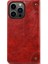 Apple iPhone 13 Pro Max Için 055 Serisi Çizilmeye Düşmeye Dayanıklı Pu Deri+Tpu Cüzdan Tasarımlı Standlı Telefon Kılıfı - Kırmızı (Yurt Dışından) 4