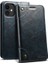 Apple iPhone 12 Mini Için 055 Serisi Çizilmeye Düşmeye Dayanıklı Pu Deri+Tpu Cüzdan Tasarımlı Standlı Telefon Kılıfı - Mavi (Yurt Dışından) 1