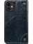 Apple iPhone 12 Mini Için 055 Serisi Çizilmeye Düşmeye Dayanıklı Pu Deri+Tpu Cüzdan Tasarımlı Standlı Telefon Kılıfı - Mavi (Yurt Dışından) 3