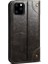 Apple iPhone 11 Pro Max Için 055 Serisi Çizilmeye Düşmeye Dayanıklı Pu Deri+Tpu Cüzdan Tasarımlı Standlı Telefon Kılıfı - Siyah (Yurt Dışından) 3
