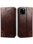 Apple iPhone 11 Pro Max Için 055 Serisi Çizilmeye Düşmeye Dayanıklı Pu Deri+Tpu Cüzdan Tasarımlı Standlı Telefon Kılıfı - Koyu Kahverengi (Yurt Dışından) 1