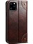 Apple iPhone 11 Pro Max Için 055 Serisi Çizilmeye Düşmeye Dayanıklı Pu Deri+Tpu Cüzdan Tasarımlı Standlı Telefon Kılıfı - Koyu Kahverengi (Yurt Dışından) 3
