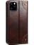 Apple iPhone 11 Pro Için 055 Serisi Çizilmeye Düşmeye Dayanıklı Pu Deri+Tpu Cüzdan Tasarımlı Standlı Telefon Kılıfı - Koyu Kahverengi (Yurt Dışından) 3