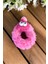 Bere Figürlü Peluş Lastik Toka Pembe SBT428 1