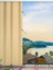 Her Ölçüde Enxboy Seçenekli Bağcıklı Balkon Perdesi-Balkon Brandası Krem 1