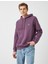 Kurt Işlemeli Kapşonlu Sweatshirt 2
