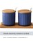Nordic Seramik Baharat Kutusu Baharat Pot Set Ev Mutfak Baharat Pot Biber Tuz Şeker Kase Baharat Şişesi | Şişeler, Kavanozlar Ve Kutular (Mavi) (Yurt Dışından) 1