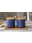Nordic Seramik Baharat Kutusu Baharat Pot Set Ev Mutfak Baharat Pot Biber Tuz Şeker Kase Baharat Şişesi | Şişeler, Kavanozlar Ve Kutular (Mavi) (Yurt Dışından) 2