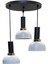 Vira Retro Metal Dekoratif 3 Lü Modern Rustik Sarkıt Avize Çap :30 cm 1