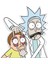 Rick And Morty Oto Araç Sert Zemin Sticker 1