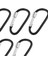 Carabiner Klipler Yürüyüş Kamp Anahtarlık D-Ring Snap Kanca Kilit Aksesuarları 4
