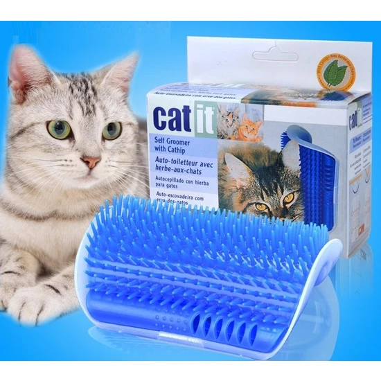 Sinerji Shop Catit Kedi Kaşınma Aparatı Mavi