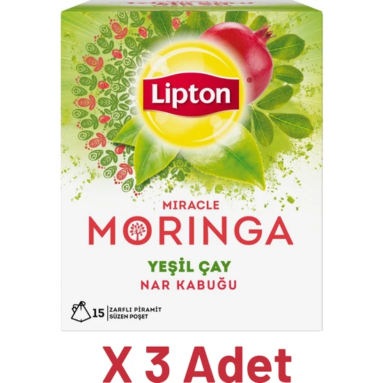 Lipton Moringa Bardak Poşet Bitki ve Meyve Çayı 15'li x 3