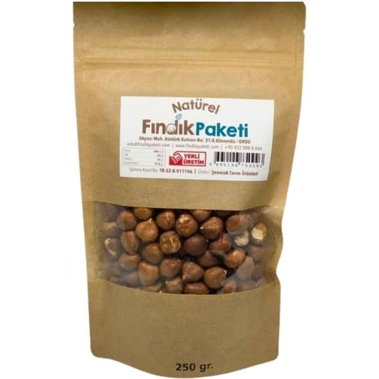 Fındık Paketi Natürel Iç Fındık 250 gr