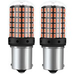 Zembil 93 Tek Duy LED PR21W 1156 BA15S Düz Tırnak Kırmızı 144 Ledli Ampul (2 Adet) Yüksek Parlaklık