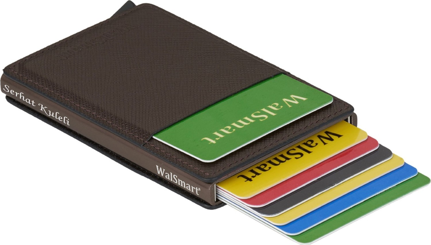 Walsmart Pocket Safiano Akıllı Mekanizmalı Deri Cüzdan görsel 4