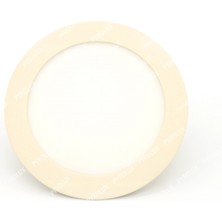 Pyrolux Krem  Texture  Renkli Kasa 6W Slim Panel LED Spot 3500K  6500K