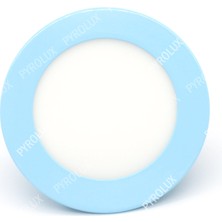 Pyrolux Açık Mavi Renkli Kasa 12W Slim Panel LED Spot 3500K  6500K