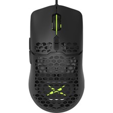 Delux M700BU Rgb 67G Ultra Hafif Kablolu Oyuncu PMW3389 Sensörlü 16000 Dpı Mouse Siyah