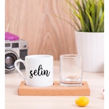 Hediye Dükkanı Kişiye Özel Çiftlere Özel Isimli Ikili Porselen Türk Kahvesi Fincanı