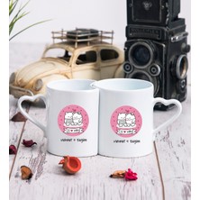 Hediye Dükkanı Kişiye Özel Aşık Çiftlere Özel Ikili Sevgili Kupası