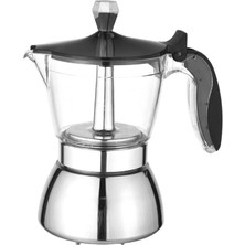 Sanlindou Moka Pot, 4 Fincan Stovetop Espresso Maker Küba Kahve Percolator Makinesi Premium Moka Italyan Espresso Kahve Makinesi | Kahve Tencereler (Yurt Dışından)