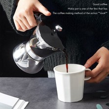 Sanlindou Moka Pot, 4 Fincan Stovetop Espresso Maker Küba Kahve Percolator Makinesi Premium Moka Italyan Espresso Kahve Makinesi | Kahve Tencereler (Yurt Dışından)