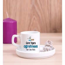 Hediye Dükkanı Kişiye Özel  Gemi Yapımı Öğretmeni Concept Türk Kahvesi Fincanı