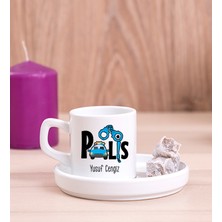 Hediye Dükkanı Kişiye Özel  Polis Concept Türk Kahvesi Fincanı