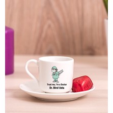 Hediye Dükkanı Kişiye Özel  Doktor Esprili Porselen Türk Kahvesi Fincanı