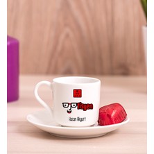 Hediye Dükkanı Kişiye Özel  Optisyen Porselen Türk Kahvesi Fincanı