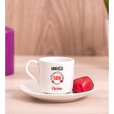 Hediye Dükkanı Kişiye Özel  Bayan Değil Kadın Porselen Türk Kahvesi Fincanı