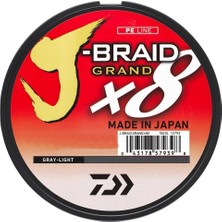 Daiwa J-Braid Grand X8 Gray-Light Ip Olta Misinası 135 mt