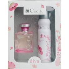 Cecile Diva Edt 100 ml Kadın Parfüm + 150 ml Deodorant Set