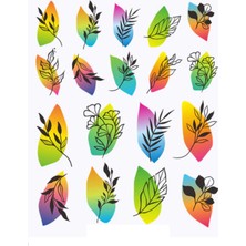 Dumledo Bitkiler Serisi-5 Nail Art Tırnak Sticker