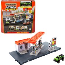 Matchbox Aksiyon Sürücüleri Benzin Istasyonu Oyun Seti GVY82-GVY84
