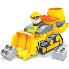 Mega Bloks Paw Patrol Rubble'In İnşaat Kamyonu Gyw91, Yürüme Çağındaki Çocuklar İçin Yapı Oyuncakları (17 Parça)