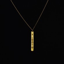 HMC Gold Spotify Kolye 925 Ayar Gümüş